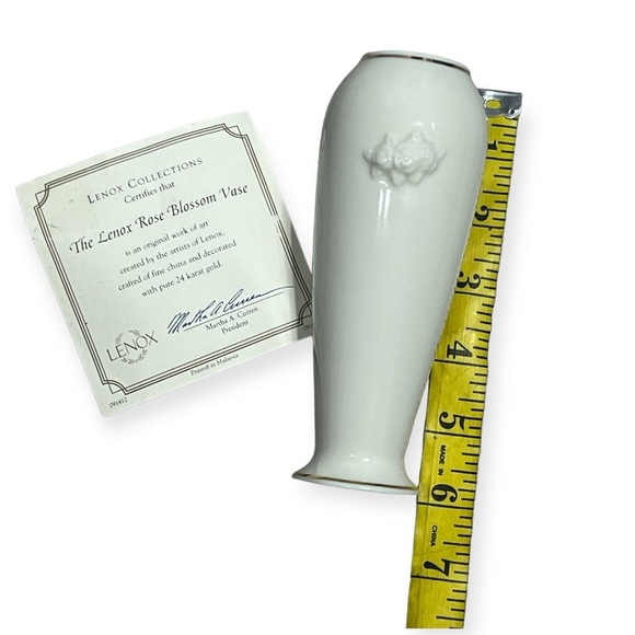 Lenox rose blossom bud vase limited edition Lenox Collections - Picture 5 of 6